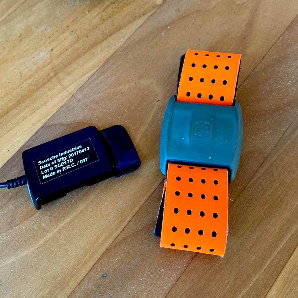 Orangetheory heart rate monitor with charger